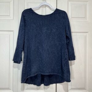 🍓 Style & Co Blue 3/4 Sleeve Top / Shirt - 0X